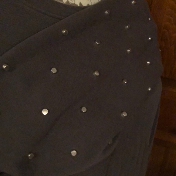 Massimo Fabro Italy 80s sweatshirt dress with studs on arms - Picture 8 of 11